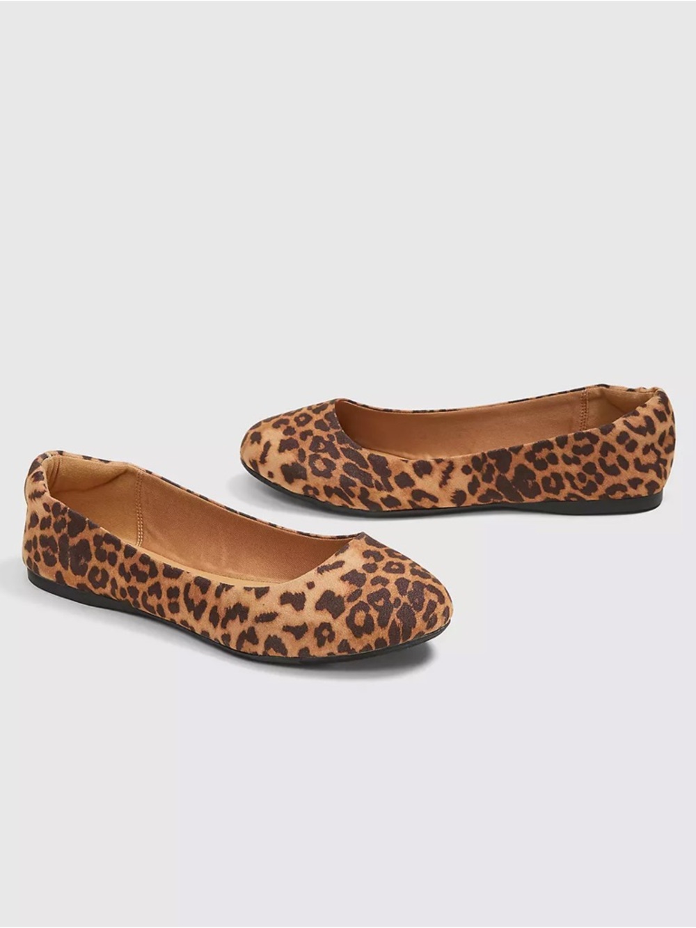 Dream cloud Leopard Print Ballet Flats - Wide width 10W